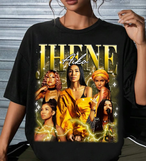 Jhene Aiko Bootleg Graphic T-shirts, Retro Jhene Aiko Hoodie, Jhene Aiko, Jhene Aiko Gifts