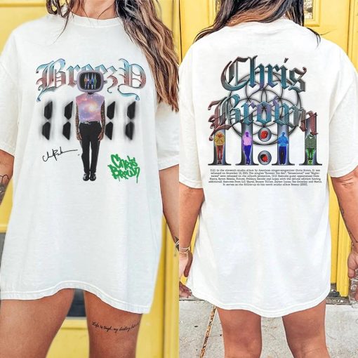 Chris Brown Breezy Shirt, Music 2 Sides Shirt 1111 Tour 2024 Concert Gift For Fan