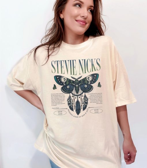 Vintage Fleetwood Mac Shirt, Stevie Nicks Butterfly Retro Dreamcatcher Shirt, SteviNicks 2024 Tour Shirt