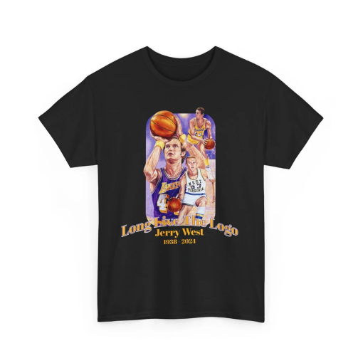 Long Live The Logo Jerry West Shirt, 1938-2024 Memorial Shirt, RIP Jerry West, NBA Shirt, Gift for Jerry West Fan