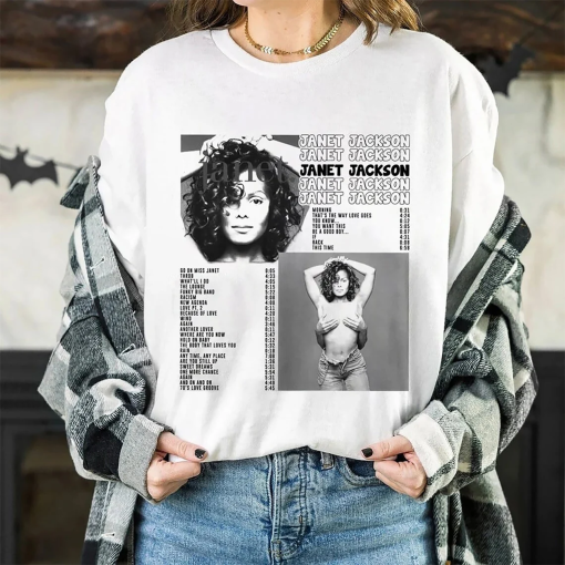 Janet Jackson Concert Shirt, Retro Janet Jackson Album Tshirt, 2024 Tour Janet Jackson Together Again Shirt, Janet Jackson Tour Merch