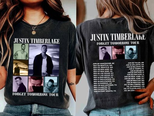 2024 Justin Timberlake Tour Shirt, Forget Tomorrow World Tour Shirt, Unisex Graphic Shirt, Justin Timberlake Concert Group T-Shirt,Retro Tee