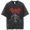 Oversized Graphic Berserk Guts Anime Washed T-Shirt