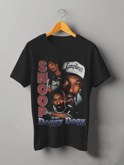 Snoop Doggy Dogg T Shirt, Snoop Dogg Fan Merch Shirt, Rap Hip Hop 90s Retro Vintage Shirt, Casual Unisex T-Shirt