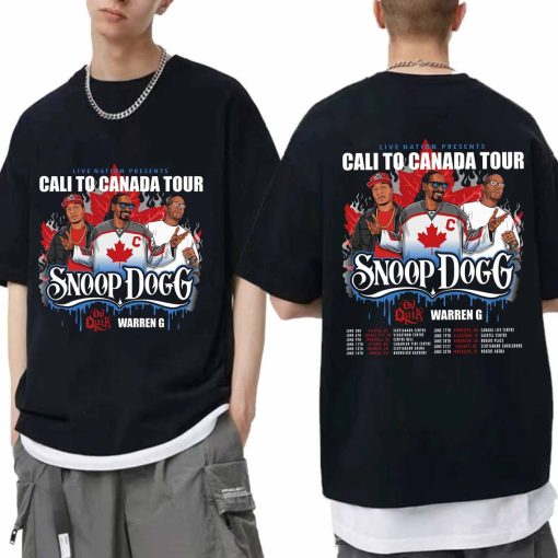 Snoop Dogg – Cali to Canada Tour 2024 Shirt, Snoop Dogg Fan Shirt, Snoop Dogg Rap Tee, Snoop Dogg Hip Hop Shirt