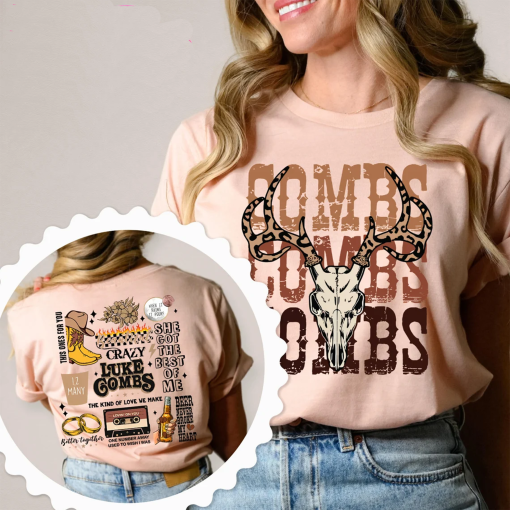 Luke Combs World Tour 2024 Shirt, Bullhead Shirt, Country Music Shirt, Luke Combs Shirt, Cowboy Combs, Luke Combs Fan Gift, Cowgirl Shirt