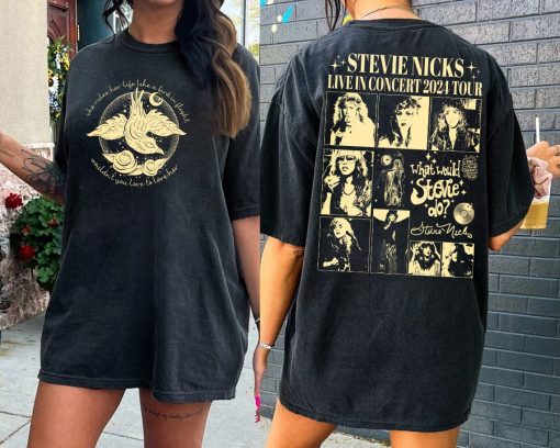 2024 Stevie Nicks Tour Live In Concert Shirt, 2Side Stevie Nicks 2024 Tour Shirt, Stevie Nicks Concert Merch, Stevie Nicks Shirt Fan Gifts