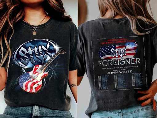 Styx and Foreigner Summer 2024 Tour Shirt, Styx and Foreigner Band Fan Shirt, Styx and Foreigner 2024 Tour Shirt, Summer 2024 Concert Shirt