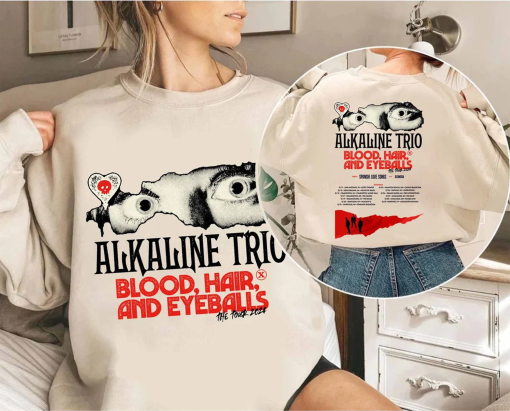 Alkaline Trio 2024 Tour Shirt, Alkaline Trio Band Fan Shirt, Alkaline Trio Rock Tour 2024 Shirt, Rock Concert Shirt