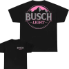 Busch Light Leopart Logo T-shirt 2 Side Unisex Size Range