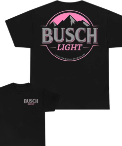 Pink Busch Light With Pocket Graphic Tee,…