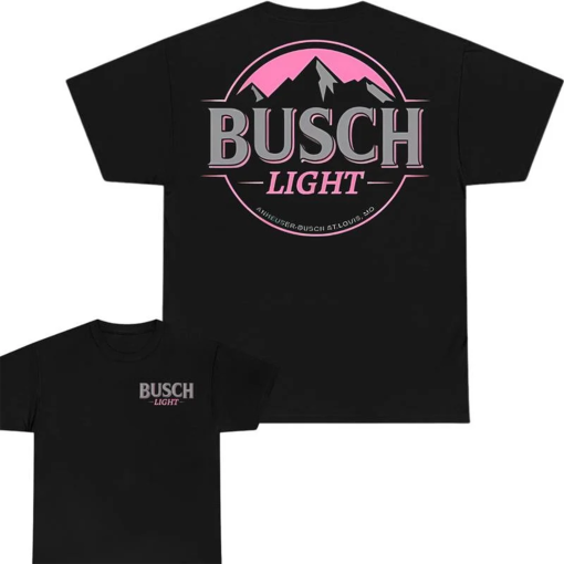 Pink Busch Light With Pocket Graphic Tee, Beer, Drinking Shirt, Tipsy, Boujee, Summer, Girls Club, Preppy, Beer Babe, Girly