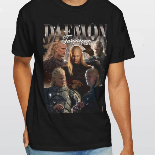 Daemon Targaryen Shirt American Actress Character Movie Hollywood Tshirt Box Office Bootleg Vintage 90s Sweatshirt Graphic Unisex Tee