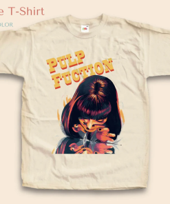 Vintage TShirt Pulp Fiction V1 NATURAL color…