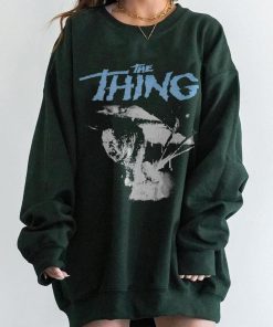 Retro The Thing Horror Movie T-Shirt, Vintage…