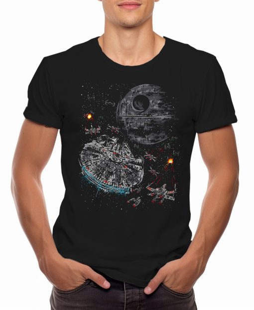 Epic Space Battle Mens Shirt | Unisex Shirt | Nerd Geek Top | Space Themed Shirt