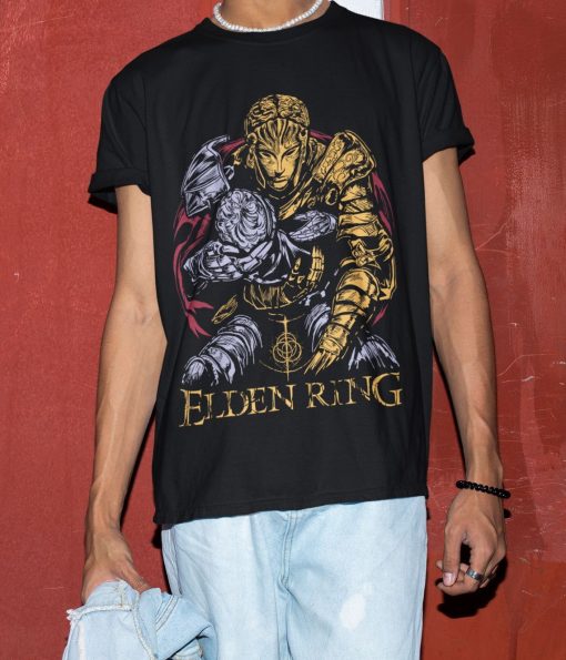 Unisex Elden Shirt, The Warrior Graphic Tee, Tarnished Soulsborne T-Shirt