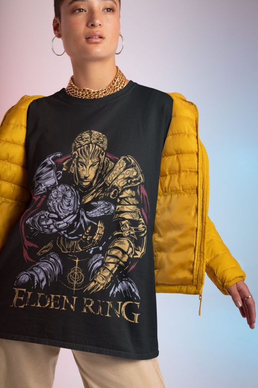 Unisex Elden Shirt, The Warrior Graphic Tee, Tarnished Soulsborne T-Shirt