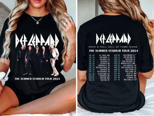 2024 Def Leppard And Journey Summer Stadium Tour Shirt, Def Leppard Fan Shirt, Journey Band Tour 2024 Shirt, Def Leppard And Journey Merch