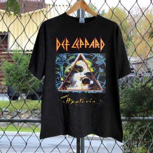 Def Leppard Music Shirt, Hysteria Rock Band Vintage 90s Graphic Tee, Aesthetic Vintage Inspired Bootleg Tour