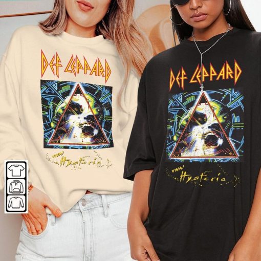 Def Leppard Music Shirt, Hysteria Rock Band Vintage 90s Graphic Tee, Aesthetic Vintage Inspired Bootleg Tour