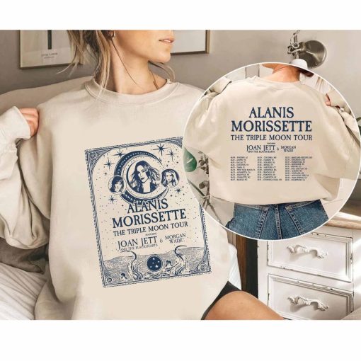 Alanis Morissette The Triple Moon Tour 2024 Shirt, Alanis Morissette Fan Shirt, Alanis Morissette 2024 Tour, The Triple Moon Concert Shirt