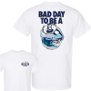 Busch Light Fishing Scene with Dog & Cooler 2 sided Tshirt, Busch Light Tshirt Full Color For Men And Women