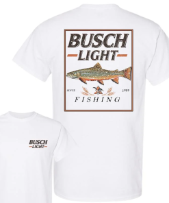 Busch light fishing perch t-shirt, unisex t-shirt…