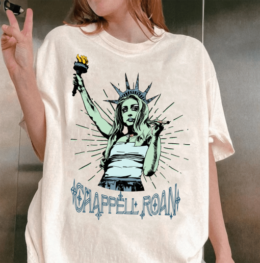 Chappell Roan Lady Liberty T Shirt – Governer’s Ball, midwest princess