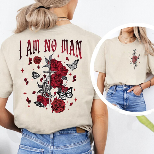 Retro LOTR I Am No Man 2 Sides Shirt