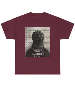 Godzilla Mugshot Shirt, Funny Godzilla Shirts, King…