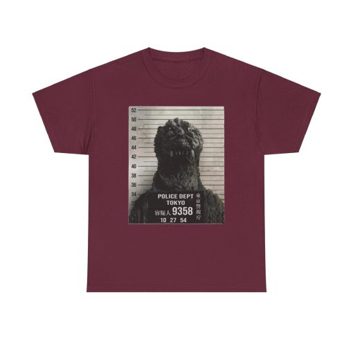 Godzilla Mugshot Shirt, Funny Godzilla Shirts, King of Monsters T Shirt, Movie Fan Gift for Him