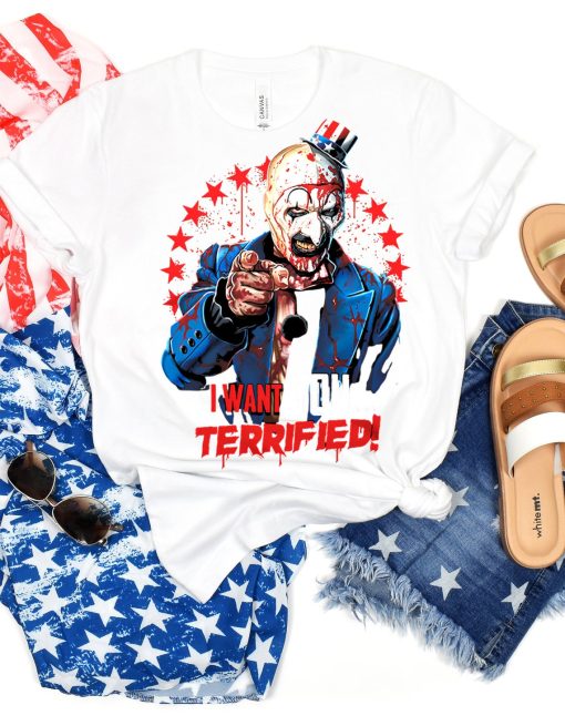 Terrifier 4th of July Shirt, 4th of July Horror Shirt, 4th of July Shirt for Horror Fan, Terrifier Shirt