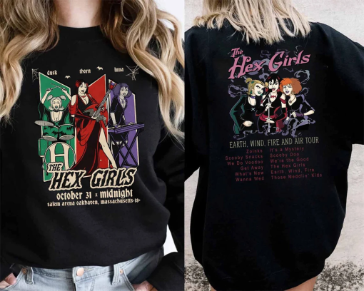 The Hex Girls Rock Band Music 2 Sides Shirt,The Hex Girls Inspired Tee,Concert 2023 T-shirt,Hex Girls 2023 Tour Tee Birthday,Rock Band Shirt