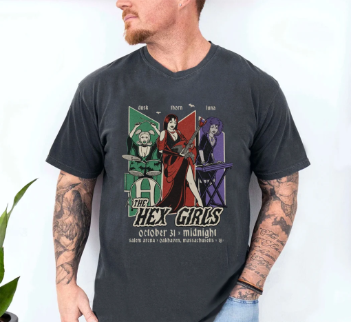 Comfort Colors The Hex Girls Tour Hex Girls Concert Retro Halloween Hex Girls Rock Band Oversize Shirt Concert Tee Rocker Mama