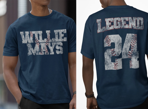 Willie Mays T-shirt, Vintage Retro Willie Mays Grunge T-shirt