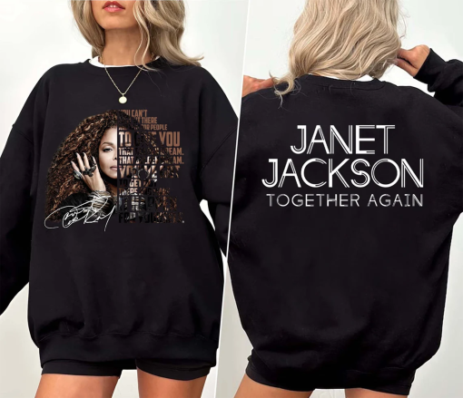 Janet Jackson Together Again 2024 Tour 2 Side Shirt, Janet Jackson Fan Gift, Janet Jackson Shirt, Gift For Fan T Shirt