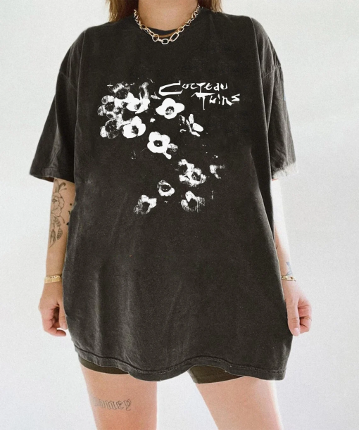 Vintage Cocteau Twins Aesthetic Flower Inpsired Tee, Cocteau Twins Aesthetic Flower Shirt