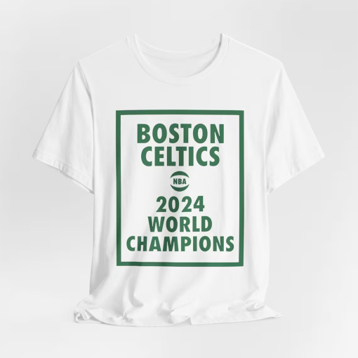 Celtics World Champions 2024 Graphic Tee Shirt Boston NBA Finals Champs Playoffs Basketball Tee T-Shirt Unisex Gift for Him and Her