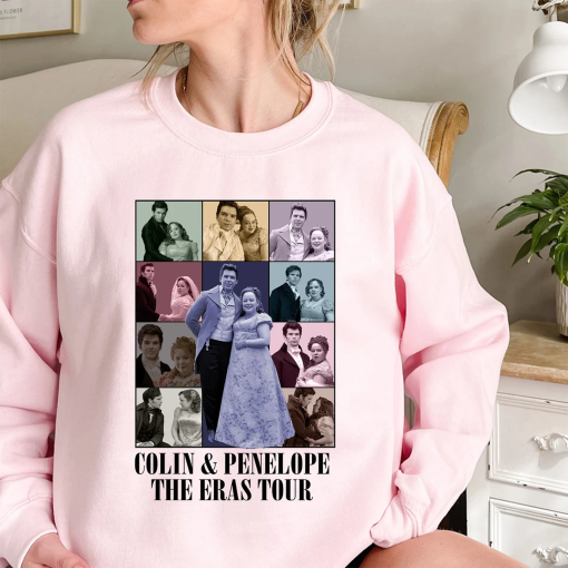 Colin & Penelope Eras Tour SweatShirt, Bridgerton Shirt, Nicola Coughlan Shirt, Colin Bridgerton, Penelope Featherington Shirt Gift Movie