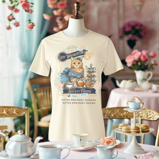 Bridgerton cat Parody Tee, Spill the Tea Shirt, Lady Whistledowns nee whiskerton Lover T-shirt, Romance Lover Comfort Colors shirt