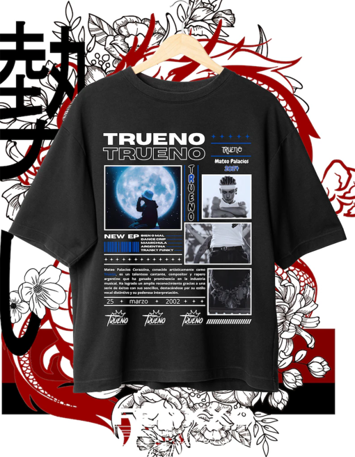 Trueno Hip-Hop T-shirt Design, Retro Digital Png, REAL GANGSTA LOVE,Instant download and ready to print.