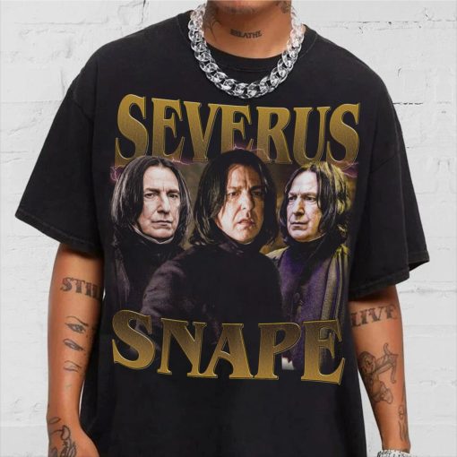 Limited Severus Snape Vintage T-Shirt, Gift For Woman and Man Unisex Garment-Dyed T-shirt, Unisex Gift T-Shirt, Retro Vintage Bootleg Tee