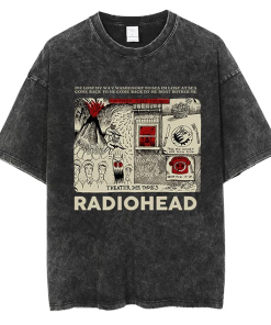 Radiohead Tshirt – %100 Cotton -Inspired Radiohead…