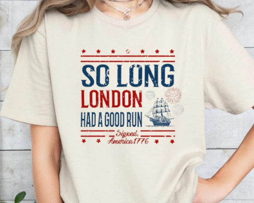 So Long London Fourth Of July Taylor Swift Shirt TTPD