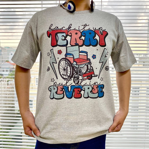 Back It Up Terry Put In Reverse 4th of July Shirt, Fireworks Patriotic Shirt, Retro Independence Day Tee, American Shirt, Women’s USA Tees