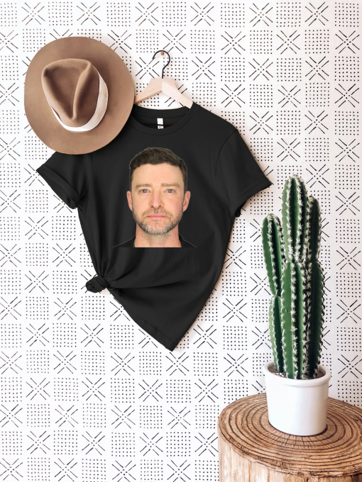 Trendy Shirt, Justin Timberlake Mugshot T-Shirt, Timberlake Fan Gift