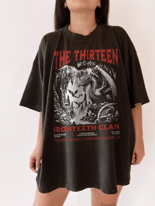 The Thirteen Shirt | Throne Of Glass T-Shirt Manon Blackbeak Ironteeth Witches Dorian Haviliard Licensed SJM Merch Terrasen Bookish Shirt