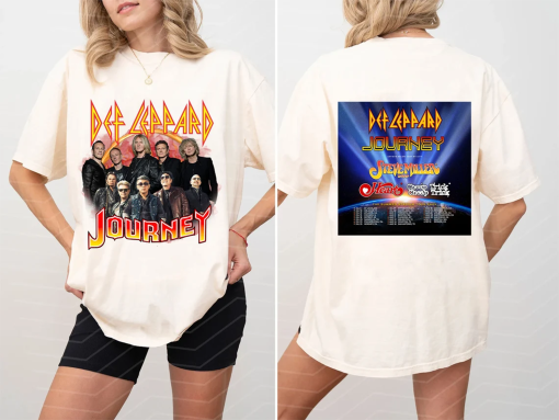 Def Leppard And Journey 2024 Tour Shirt, The Summer Stadium Tour 2024 Shirt, Def Leppard Fan Shirt, Journey Band Merch, Rock Music Shirt