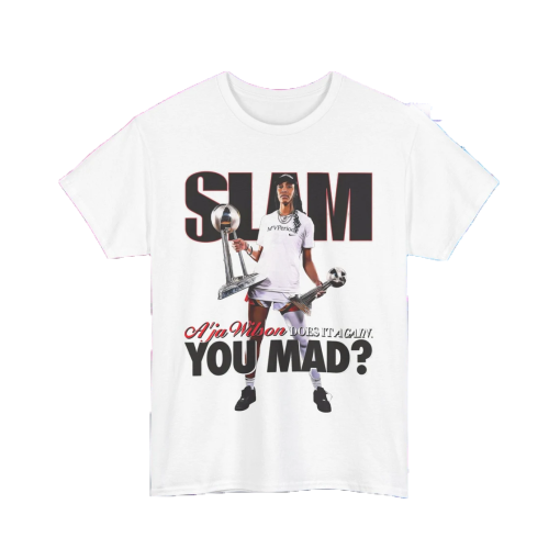 WNBA and Las Vegas Aces star A’ja Wilson Slam Tee T Shirt Unisex Heavy Cotton Tee